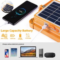 Projecteur LED portable solaire rechargeable haute puissance 3000W, projecteur extérieur, projecteur de chantier
