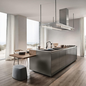Mueble de <span class=keywords><strong>Cocina</strong></span> Moderno de Lujo con Acabado Mate, Laminado de Mármol, MDF, Diseño de Gabinetes de Alta Gama <span class=keywords><strong>para</strong></span> Espacios Residenciales y Comerciales - Product Image 3