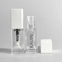 Tubes à gloss carrés épaissis de haute qualité 2ml 5ml 8ml 10ml, conteneurs liquides transparents vides avec grand applicateur, personnalisables avec logo