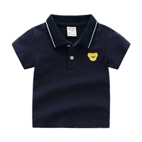 Nouveau T-shirt Polo Décontracté pour Garçons, 100% Coton Doux, Haut d'Été pour Enfants, Motif Dessin Animé, 2-6 Ans, Polo Bébé Enfant