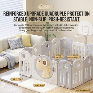 Ensemble de mobilier de parc pour enfants pliable, clôture de jeu, <span class=keywords><strong>maison</strong></span> de poupée pour chambre de bébé, maternelle, garderie - Product Image 6