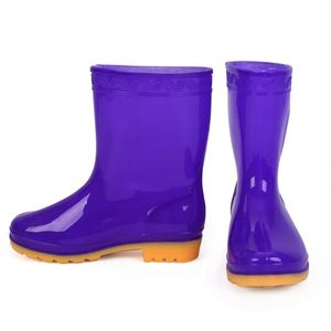 Brand New Haute Qualité Imperméable PVC Gelée Chaussures Femmes D'été <span class=keywords><strong>Pluie</strong></span>-Bottes pour Enfants Hiver Sécurité <span class=keywords><strong>Pluie</strong></span>-Bottes En Gros - Product Image 4