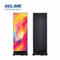 Écran d'affichage LED Aglare P1.86 P2.5, panneau publicitaire numérique sur pied, affichage numérique LED HD pour intérieur