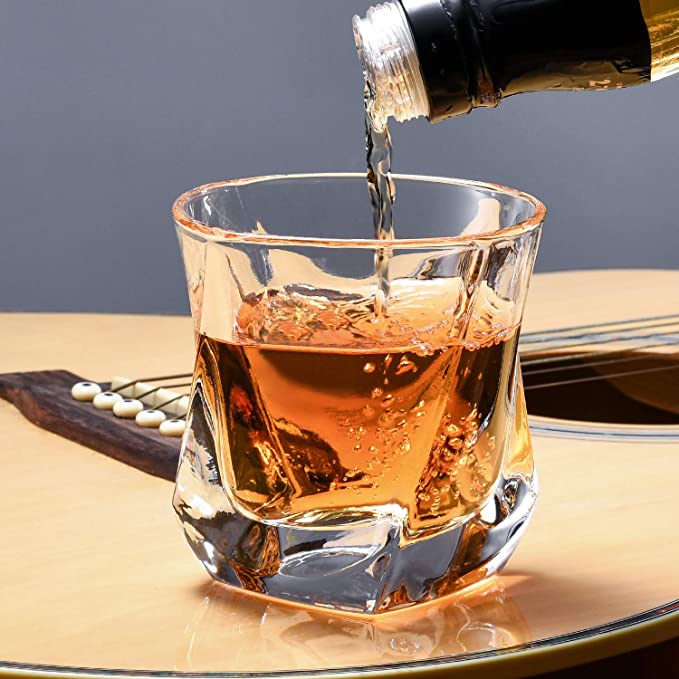 Whiskey Glasses Non-Leaded Crystal Glasses, Wine Accessories for Whisky Cocktails