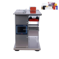 Machine d'étiquetage semi-automatique à angle droit pour étiquettes transparentes rondes, anti-contrefaçon, prix usine