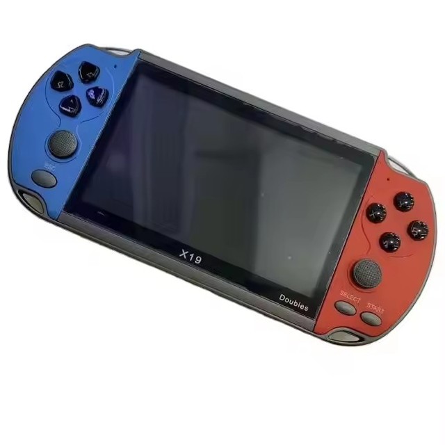 Nkiwi X19 Console 4.3 Inch HD Screen Handheld Retro Game Player 16/32/64/128 Bit Double Rocker TV Video MP5 Cheap Game Consoles