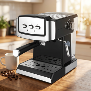 Household Semi Automatic <b>Espresso</b> Coffee Machine Cafetera Semiautomática Milk Frother Home Barista Coffee Equipment - Product Image 1