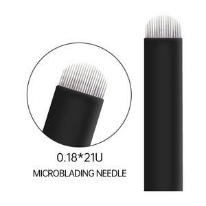 Lames de microblading stériles jetables en forme de U de 0,18 mm 18U pour tatouage des sourcils, des yeux et des lèvres PMU - Product Image 6