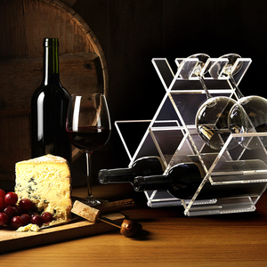 Hiện đại Acrylic Giá rượu Tủ Hình chữ nhật nhựa Countertop bảng Top giữ rượu kệ đứng cho các bên truy cập tháp kệ - Product Image 3