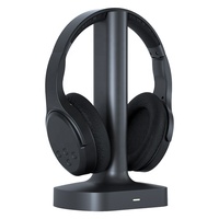 Casque TV sans fil 2,4G+BT avec base de charge et émetteur 2-en-1 et HDMI ARC
