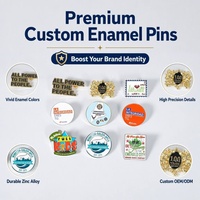 Pins de Solapa de Esmalte Suave con Formas Variadas Personalizadas, Logotipo y Texto Personalizados, Broches Decorativos Conmemorativos y de Recuerdo