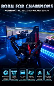 3画面6DOFカーレースシミュレーターF1レーシングモーションプラットフォーム、グラスファイバー製、空港や学校での屋外使用向け - Product Image 4