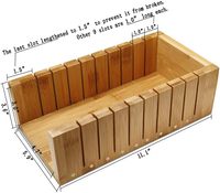 Coupe-savon manuel en bois, outil de découpe en bois, moule à savon réglable, kit de fabrication de savon DIY fait main pour petites entreprises