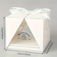 Boîtes à Gâteaux en Papier de Luxe pour Mariage, Vente en Gros, 10 Pouces, Boîtes à Gâteaux Transparentes de 10 Pouces avec Fenêtre