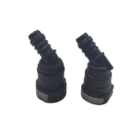 Connecteur rapide pour véhicule à énergie nouvelle du système de refroidissement à eau avec taille SAE 5/8 pouces, embout simple à 45 degrés, raccord rapide