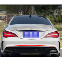 Diffuseur arrière en plastique ABS style CLA45, séparateur de pare-chocs arrière, lèvre de diffuseur arrière pour Mercedes Classe CLA W117 2013-2018