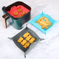 Friteuse à air carrée réutilisable de qualité alimentaire sans BPA Bastek Inserts Pots en silicone doublures Airfryer pour accessoires de four à micro-ondes