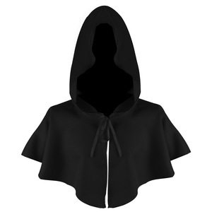 Cape à capuche pour cosplay, costume de cosplay, cape de la mort médiévale, tissu en polyester, style artistique rétro, pour jeux de rôle, anime, à partir de 14 ans - Product Image 2