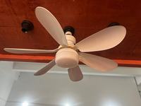 Ventilateur de plafond portable avec lumière et télécommande, douille E26 E27, 6 pales, intensité réglable, pour chambre et cuisine