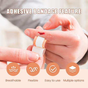 All'ingrosso bende adesive in tessuto flessibile traspirante elastico per nocche bende assortite alla rinfusa con punta delle dita in gesso - Product Image 4