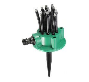Aspersor ajustable DD1323 de 360 grados <span class=keywords><strong>para</strong></span> Patio y jardín, boquilla de riego de múltiples puntas <span class=keywords><strong>para</strong></span> césped, rociador de cabezal múltiple - Product Image 1