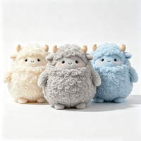 Peluche Mouton Bouclé Personnalisée OEM ODM Jaimitoys, Rembourrage Coton PP, Broderie Ultra-douce, Animal en Peluche pour Enfants, Cadeau, Décoration Maison
