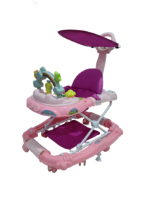 Mt Mt 622-1DS Multifunktionaler Lauflernwagen Schiebewagen Schaukelstuhl mit Musik und Licht Faltbarer Kunststoffrahmen 10KG Tragkraft 0-3 Jahre - Product Image 2