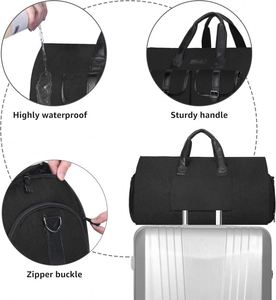 Échantillon gratuit : Sac de voyage à soufflets pour vêtements, Sac de rangement suspendu robuste pour costume, Housse de protection pliable pour costume - Product Image 2