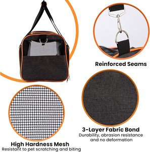 Mở rộng vật nuôi tàu sân bay cho mèo và chó lên đến 15 lbs, mềm mặt mèo tàu sân bay với có thể tháo rời len mat - Product Image 3