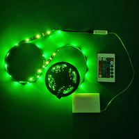 Bande LED Flexible RGB 8mm à Changement de Couleur, Alimentée par Piles AAA, Contrôle Intelligent par APP, IP65, pour Décoration de Fêtes et Chambres à Coucher (Vente en Gros)