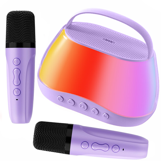 Big Outdoor DJ Party for 5.3 Waterproof IPX5 Portable Wireless Speaker RGB LED 2 Microphones 1000-2000mAh Battery for