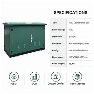 <span class=keywords><strong>ตู้</strong></span>รวมสายไฟฟ้าแบบกันน้ำสำหรับภายนอกอาคาร Wanbo -281 OEM แบบกำหนดเอง 10kV ประตูคู่ เคลือบสีฝุ่น ทำจากเหล็ก - Product Image 4