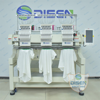 Machine à broder industrielle automatique à grande vitesse à 3 têtes 15/12 aiguilles informatisée 1503/1203 pour chapeaux et t-shirts