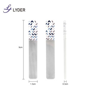 Lyder nhà máy trực tiếp cung cấp biểu tượng tùy chỉnh công cụ làm móng tay duy nhất hai mặt Nano Glass Nail tập tin 240 Grit 9cm nhãn hiệu riêng - Product Image 2