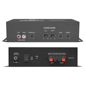 Mini 2 kanal 20 watt Stereo d sınıfı ev araba amplifikatör amplificador de sonido