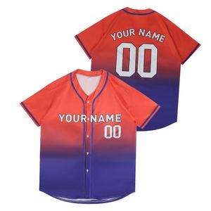 Maillots de baseball et softball américains personnalisés en sublimation pour équipes, uniformes en maille unie, vente en gros OEM - Product Image 1