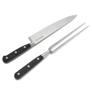 Juego de Cuchillo y Tenedor <span class=keywords><strong>para</strong></span> Trinchar <span class=keywords><strong>Carne</strong></span> de Acero Inoxidable de 8 Pulgadas, Más Vendido, <span class=keywords><strong>para</strong></span> un Trinchar Eficiente y Seguro - Product Image 1