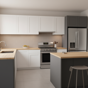 Armoire de cuisine Alliance Building Materials FSB36, meuble sous évier style farmhouse, 36 pouces, façade moderne, RTA, construction en bois - Product Image 2