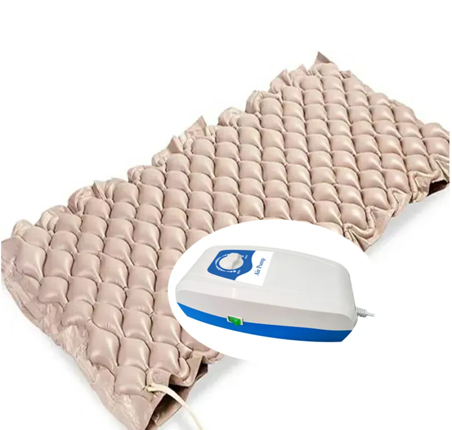 Factory OEM Soft Comfortable foldable air pressure alternating bubble air bed Anti decubitus anti bedsore with pump air mattress