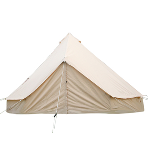 Glamping Luxury 6M 5M 4M Không Thấm Nước Giá Rẻ Vòng Vải Chuông Lều Với Ống Khói Lỗ - Product Image 5