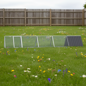 Cage à lapins 198,6''x31,7''x28'' en acier galvanisé, enclos pour animaux de compagnie, utilisation en intérieur - Product Image 2