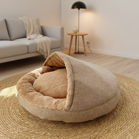 Lit pour animaux de compagnie moderne et élégant toutes saisons pour petits chiens et chats, design ouvert, écologique, antidérapant, portable et confortable