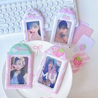 Offre Spéciale : Étui de protection personnalisé en PVC de 3 pouces pour cartes, badges d'identité et photocartes, avec porte-clés, idéal pour les collectionneurs