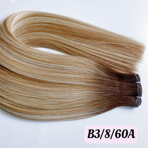 Extensiones de Cabello Ruso Virgen, Cabello Humano Invisible, Doble Trama, Cabello Remy, Se Puede Cortar, Cutícula Alineada - Product Image 1