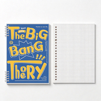 Cuaderno Personalizado Recargable de Hojas Sueltas con Cubierta Transparente, Encuadernado con Discos, Papel Rayado y Cuadriculado, para la Escuela y la Oficina