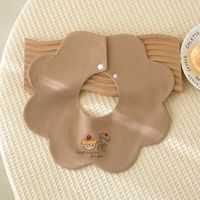 Bavoirs coréens en coton de qualité supérieure pour bébé, motif dessin animé, conception 2 couches anti-régurgitation et anti-bave, rotation à 360°, unisexe