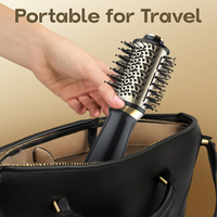 Nouvelle conception populaire 700W sèche-cheveux séchage Mini brosse à Air chaud avec une étape trois réglages de chaleur brosse de sèche-cheveux pour le voyage
