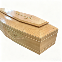 Ataúd/Urna Funeraria Hecho a Mano de Estilo Europeo, Certificado FSC, Personalizable, Ecológico