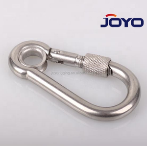 Cina produttore acciaio inossidabile 304 o acciaio inossidabile 316 moschettone Din5299C moschettone a molla in acciaio inossidabile - Product Image 4