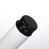Ru Star Großhandel 5ml-25ml Klare Glasflasche mit Schwarzem Aluminiumverschluss Reagenzglas Süßigkeiten Gewürze Aufbewahrung Leere Nachfüllbare Flaschen